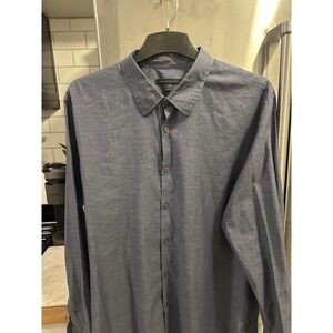 John Varvatos Men's XL‎ Blue Cotton Casual Long Sleeve, Lightweight,breathable